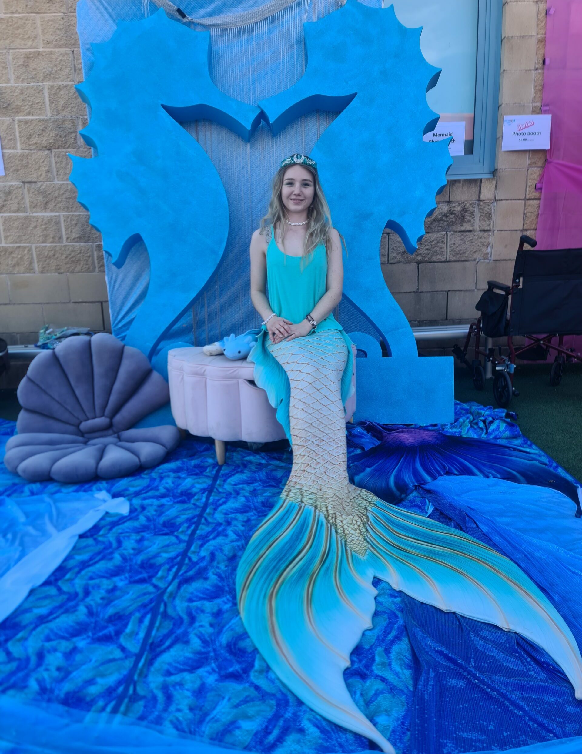 Mermaid at school festival
